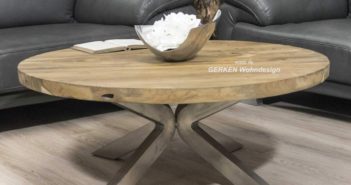 Runder Couchtisch aus Holz